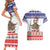 Costa Rica Christmas Couples Matching Short Sleeve Bodycon Dress and Hawaiian Shirt Merry Slothmas - Wonder Print Shop