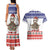 Costa Rica Christmas Couples Matching Tank Maxi Dress and Hawaiian Shirt Merry Slothmas - Wonder Print Shop