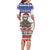 Costa Rica Christmas Family Matching Long Sleeve Bodycon Dress and Hawaiian Shirt Merry Slothmas - Wonder Print Shop