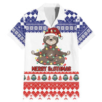 Costa Rica Christmas Family Matching Mermaid Dress and Hawaiian Shirt Merry Slothmas - Wonder Print Shop