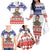 Costa Rica Christmas Family Matching Off The Shoulder Long Sleeve Dress and Hawaiian Shirt Merry Slothmas - Wonder Print Shop