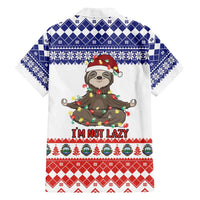 Costa Rica Christmas Family Matching Off Shoulder Maxi Dress and Hawaiian Shirt Merry Slothmas - Wonder Print Shop