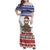 Costa Rica Christmas Family Matching Off Shoulder Maxi Dress and Hawaiian Shirt Merry Slothmas - Wonder Print Shop