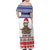 Costa Rica Christmas Family Matching Off Shoulder Maxi Dress and Hawaiian Shirt Merry Slothmas - Wonder Print Shop