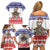Costa Rica Christmas Family Matching Off Shoulder Short Dress and Hawaiian Shirt Merry Slothmas - Wonder Print Shop
