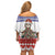 Costa Rica Christmas Family Matching Off Shoulder Short Dress and Hawaiian Shirt Merry Slothmas - Wonder Print Shop