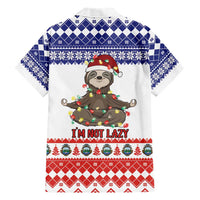 Costa Rica Christmas Family Matching Short Sleeve Bodycon Dress and Hawaiian Shirt Merry Slothmas - Wonder Print Shop