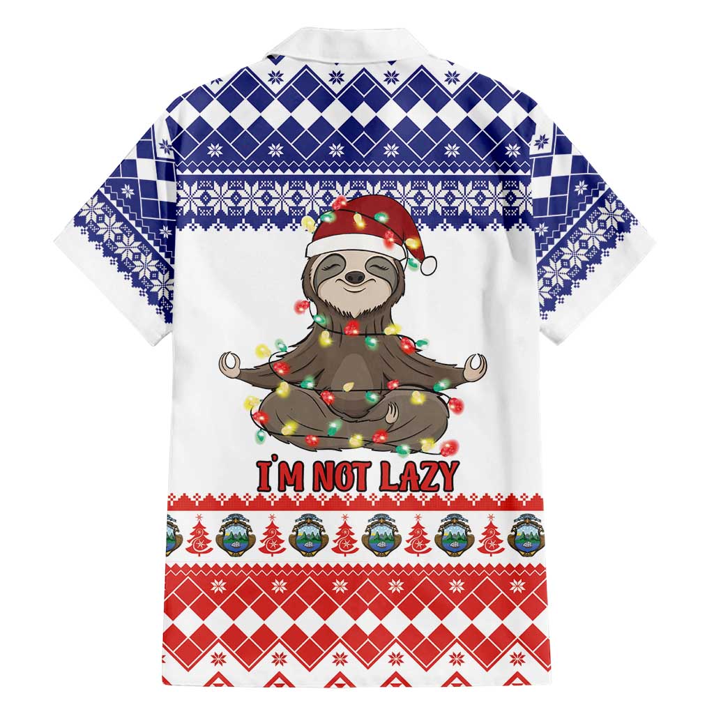 Costa Rica Christmas Family Matching Summer Maxi Dress and Hawaiian Shirt Merry Slothmas - Wonder Print Shop