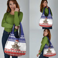 Costa Rica Christmas Grocery Bag Merry Slothmas - Wonder Print Shop