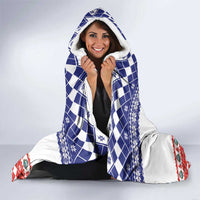 Costa Rica Christmas Hooded Blanket Merry Slothmas - Wonder Print Shop