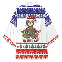Costa Rica Christmas Kimono Merry Slothmas - Wonder Print Shop