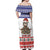 Costa Rica Christmas Off Shoulder Maxi Dress Merry Slothmas - Wonder Print Shop