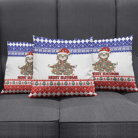 Costa Rica Christmas Pillow Cover Merry Slothmas - Wonder Print Shop