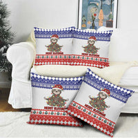Costa Rica Christmas Pillow Cover Merry Slothmas - Wonder Print Shop
