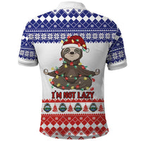 Costa Rica Christmas Polo Shirt Merry Slothmas - Wonder Print Shop