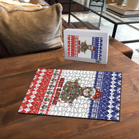 Costa Rica Christmas Puzzle Merry Slothmas - Wonder Print Shop