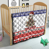 Costa Rica Christmas Quilt Merry Slothmas - Wonder Print Shop