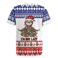 Costa Rica Christmas Rugby Jersey Merry Slothmas - Wonder Print Shop