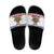 Costa Rica Christmas Slide Sandals Merry Slothmas - Wonder Print Shop