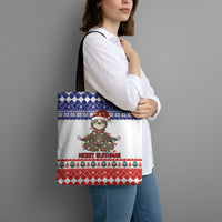 Costa Rica Christmas Tote Bag Merry Slothmas - Wonder Print Shop
