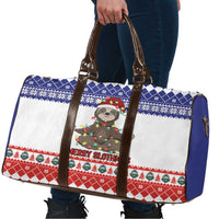 Costa Rica Christmas Travel Bag Merry Slothmas - Wonder Print Shop