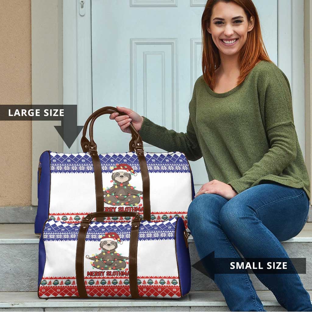 Costa Rica Christmas Travel Bag Merry Slothmas - Wonder Print Shop