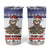 Costa Rica Christmas Tumbler Cup Merry Slothmas - Wonder Print Shop