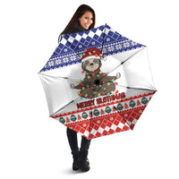 Costa Rica Christmas Umbrella Merry Slothmas - Wonder Print Shop