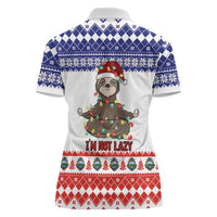 Costa Rica Christmas Women Polo Shirt Merry Slothmas - Wonder Print Shop