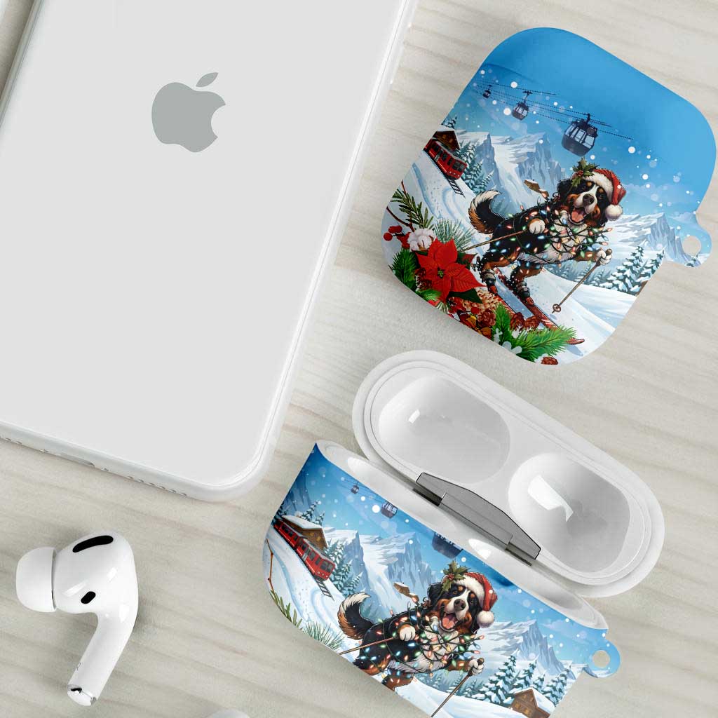 Switzerland Christmas AirPods Case Merry Swissmas Bernese Mountain Dog - Wonder Print Shop