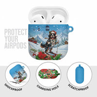 Switzerland Christmas AirPods Case Merry Swissmas Bernese Mountain Dog - Wonder Print Shop