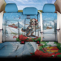 Switzerland Christmas Back Car Seat Cover Merry Swissmas Bernese Mountain Dog - Wonder Print Shop