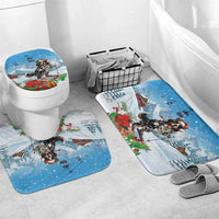 Switzerland Christmas Bathroom Set Merry Swissmas Bernese Mountain Dog - Wonder Print Shop