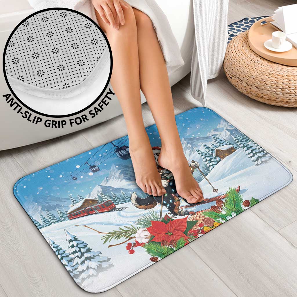 Switzerland Christmas Bathroom Set Merry Swissmas Bernese Mountain Dog - Wonder Print Shop