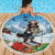 Switzerland Christmas Beach Blanket Merry Swissmas Bernese Mountain Dog - Wonder Print Shop