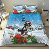 Switzerland Christmas Bedding Set Merry Swissmas Bernese Mountain Dog - Wonder Print Shop