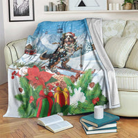 Switzerland Christmas Blanket Merry Swissmas Bernese Mountain Dog - Wonder Print Shop