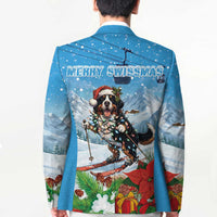 Switzerland Christmas Blazer Merry Swissmas Bernese Mountain Dog - Wonder Print Shop