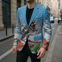 Switzerland Christmas Blazer Merry Swissmas Bernese Mountain Dog - Wonder Print Shop