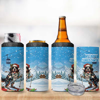 Switzerland Christmas 4 in 1 Can Cooler Tumbler Merry Swissmas Bernese Mountain Dog - Wonder Print Shop