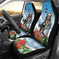 Switzerland Christmas Car Seat Cover Merry Swissmas Bernese Mountain Dog - Wonder Print Shop