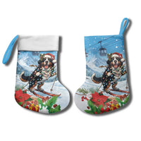 Switzerland Christmas Stocking Merry Swissmas Bernese Mountain Dog - Wonder Print Shop