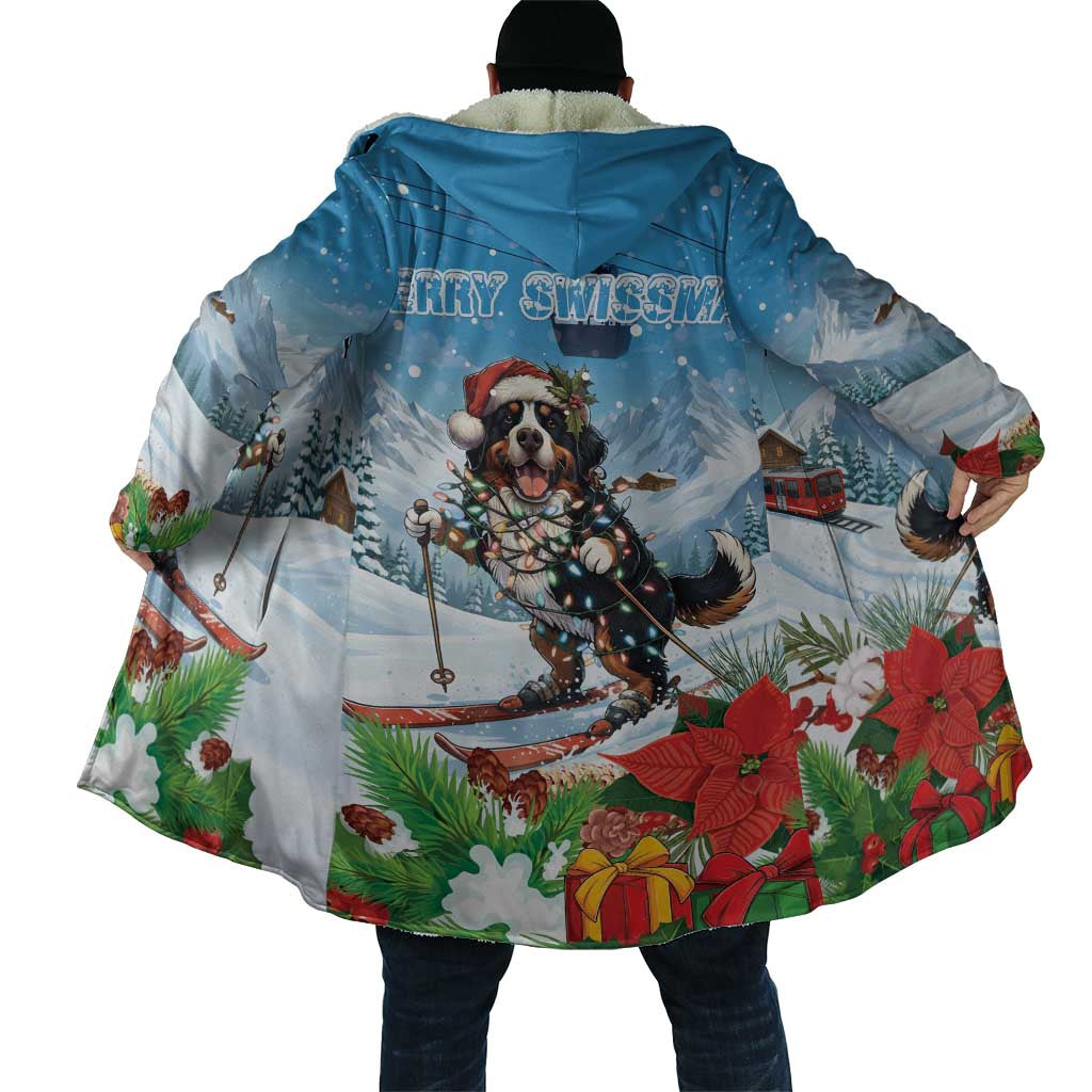 Switzerland Christmas Cloak Merry Swissmas Bernese Mountain Dog - Wonder Print Shop