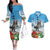 Switzerland Christmas Couples Matching Off The Shoulder Long Sleeve Dress and Hawaiian Shirt Merry Swissmas Bernese Mountain Dog - Wonder Print Shop