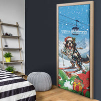 Switzerland Christmas Door Cover Merry Swissmas Bernese Mountain Dog - Wonder Print Shop