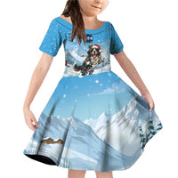 Switzerland Christmas Family Matching Off Shoulder Short Dress and Hawaiian Shirt Merry Swissmas Bernese Mountain Dog - Wonder Print Shop