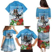 Switzerland Christmas Family Matching Puletasi and Hawaiian Shirt Merry Swissmas Bernese Mountain Dog - Wonder Print Shop