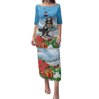 Switzerland Christmas Family Matching Puletasi and Hawaiian Shirt Merry Swissmas Bernese Mountain Dog - Wonder Print Shop