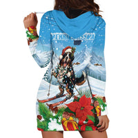 Switzerland Christmas Hoodie Dress Merry Swissmas Bernese Mountain Dog - Wonder Print Shop