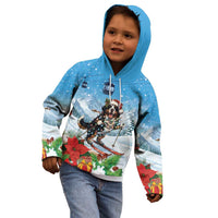 Switzerland Christmas Kid Hoodie Merry Swissmas Bernese Mountain Dog - Wonder Print Shop